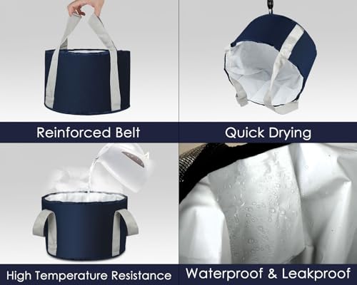 Collapsible Foot Soaking Tub - 4.7 Gallon Portable Wash Basin