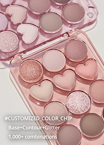COLORGRAM Pin Point Eyeshadow Palette 01 Peach Coral