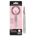 Japonesque Smart Guide Slant Tweezers ? Precision Eyebrow Plucking Tool with Slant Tip, Stainless Steel Hair Removal