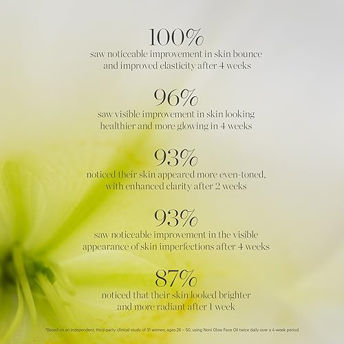 KORA Organics Noni Glow Hydrating Face Oil with Rosehip, Gua Sha Oil, Certified Organic, Cruelty Free, 0.34 fl oz - Face Care Beauty Products for Women
