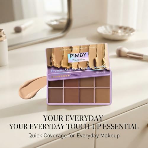 Pimby Dark Full Coverage Concealer - Lightweight, Blendable, Natural Finish