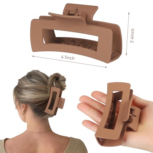 4.1 Inch Large Hair Claw Clips for Thick Hair, 8 Pack