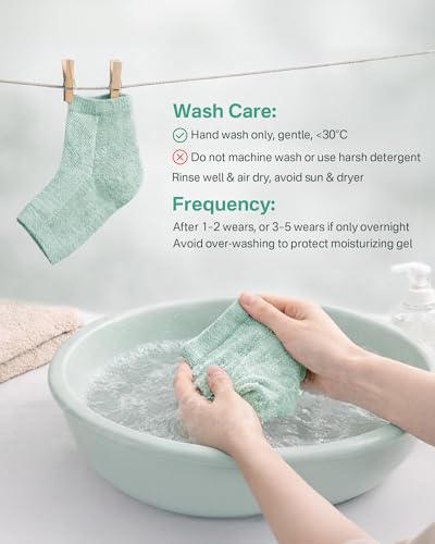 Moisturizing Cotton Socks for Cracked Heels - 2 Pairs