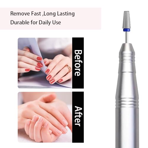 5-in-1 Nail Drill Bits - Medium Carbide Rotary Accessory