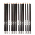 12 pcs Italia Deluxe Ultra Fine White Eyeliner, Creamy, Long Lasting, High Pigmented Pencil (1004 White)