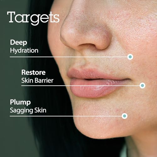 BLITHE Targeted Hydrating Serum ? Korean Hyaluronic Acid for Face with Peptides & Panthenol, Deep Hydration ? Pure Hyaluronic Acid 2% ? 1.7 fl oz