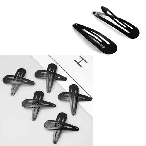 70 Pack Barrettes Women Metal 2 Inch Snap Hair Clips Accessories, Tuefuzy Brown Hair Barrettes, Non Slip Hair Clips for Girls, Kids, Teens, Women