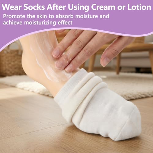 Chicingyou Eczema Socks 4 Pairs Cotton Soft Therapy Socks