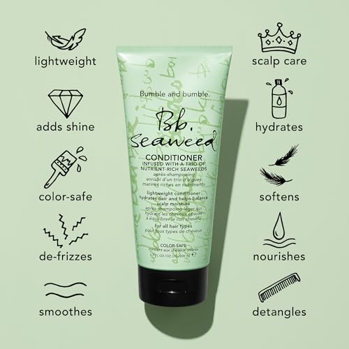 Bumble and bumble. Seaweed Hydrating Conditioner | For Fine-to-Medium Hair or Daily Washer | Anti Frizz, Sulfate-Free, Color Safe + Detangler