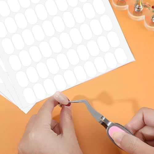 1200Pcs Double Sided Nail Sticky Tack - Clear Nail Stand Adhesive Tabs LXUEJIE
