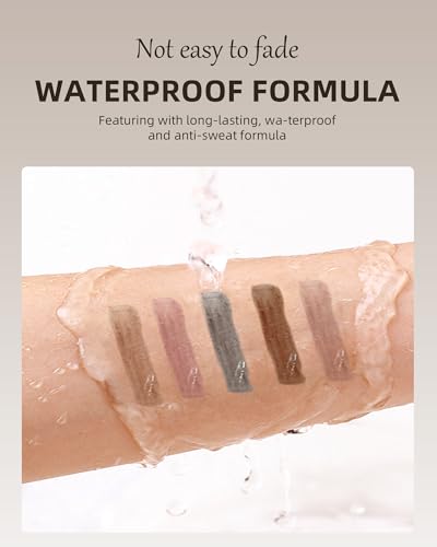 Waterproof Tinted Eyebrow Gel 2Pc Set - 24H Long Lasting Brow Filler