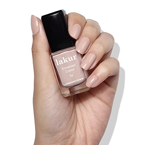 LONDONTOWN Lakur Nail Polish Pampas Beige - Long-Lasting Vegan Non-Toxic 0.4 Fl Oz