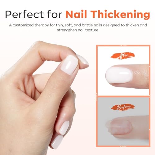 modelones Milky White Builder Nail Gel Rubber Base Coat Sheer