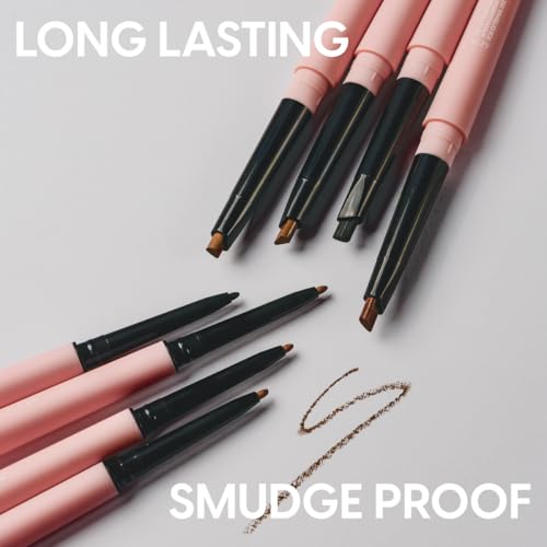 KARA BEAUTY Browfector Double Ended Brow Pencil with Sculpting & Precision Tips, Makeup Eyebrow Pencils for Women, Brow Tint, Eye Makeup & Eyebrow Pen for Shaping & Defining Brows (Taupe)