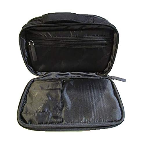 Medium Iconic Blush & Brush Makeup Case, Classic Black