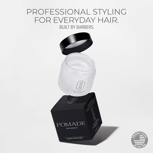 Strong Hold Hair Pomade for Men - Water Based Shine Finish 2oz