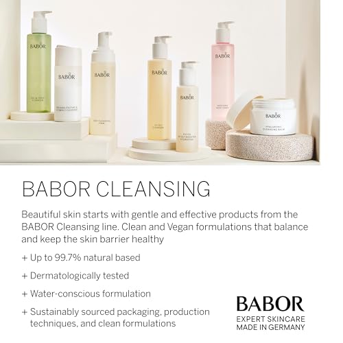 BABOR Gentle Cleansing Cream for Dry and Sensitive Skin, Especially Mild, Skin-friendly and Creamy Cleansing Lotion, Vegan Formula, Gentle Cleansing Milk, 1 x 200 ml