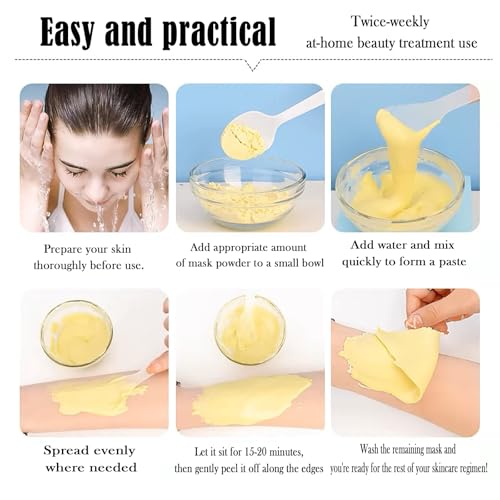 Jelly Mask for Facials Peel-Off Powder Hydrojelly Mask Peel Off Face Masks SkinCare Combination with Professional Skincare Spa Moisturizing & Hydrating 23 Fl Oz (Vitamins C)