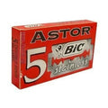 100 BIC ASTOR Platinum Stainless Steel Double Edge Safety Razor Blades with Chromium Polymer Coated Edges for a Close Shave
