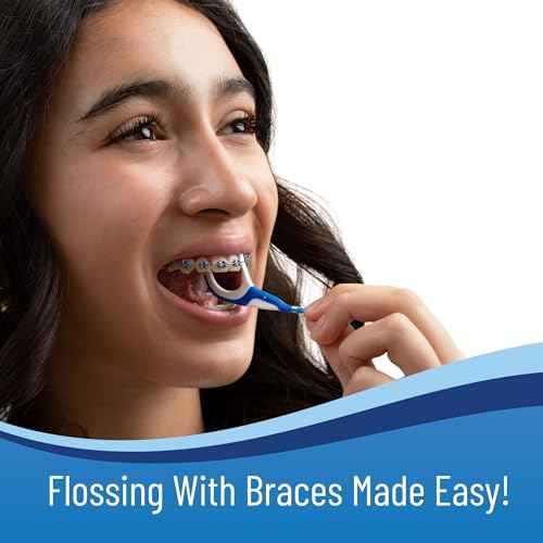 OrVance Braces Flosser - Designed for Braces for an Easy & Effective Clean, Ultra Strong Floss - 40 Count (Pack of 2)