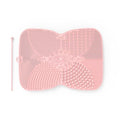 Silicone Makeup Brush Cleaner Pad with Suction Cup, 8 Textures