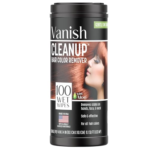Hair Dye Remover Wipes with Aloe - 100 Count