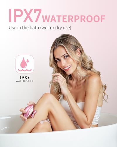 Pink 5-in-1 Women's Electric Razor with LED Display Waterproof Travel Trimmer