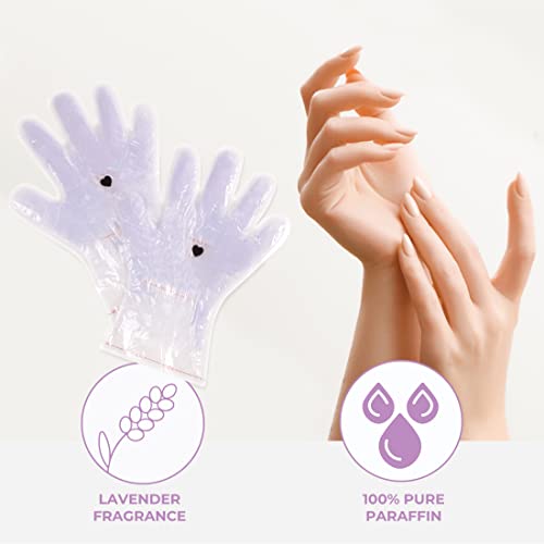Paraffin Wax Hand Treatment Gloves - Lavender Moisturizing Spa Gloves