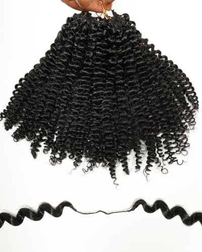 BEEOS Kinky Curly Crochet Hair 160g 22 Inch Human Hair