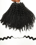 BEEOS Kinky Curly Crochet Hair 160g 22 Inch Human Hair