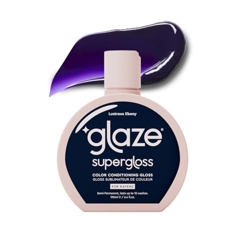 Glaze Supergloss Lustrous Ebony Semi-Permanent Hair Gloss 6.4oz