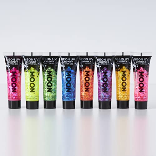 Moon Glow Neon UV Chunky Glitter Gel 12ml