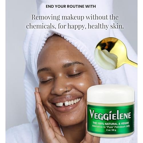 Beesaluxe Veggielene - 100% Natural, Vegan & Hypoallergenic Alternative to Petroleum Jelly - Unpetroleum - Lips, Hands, Baby, Makeup Remover and More (2 Ounce)