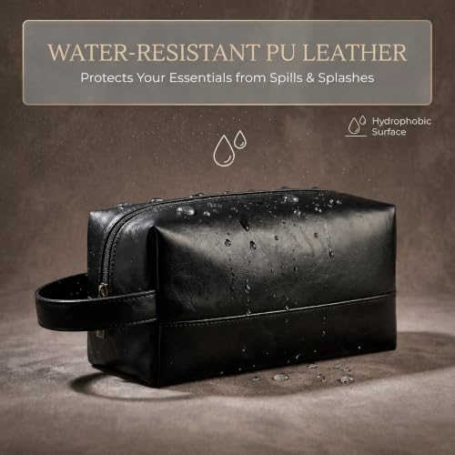 Men's Travel Toiletry Bag - Water-Resistant Dopp Kit Organizer