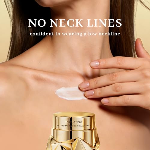 AH-8 Firming Neck Cream for Crepey skin Face,Contains Hexapeptide, Hyaluronic Acid Moisturizing, Tightening Cream Cosmetic skin Care Skin Repair