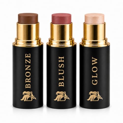 Cream Contour Stick Set – Blush, Bronzer & Highlighter Trio