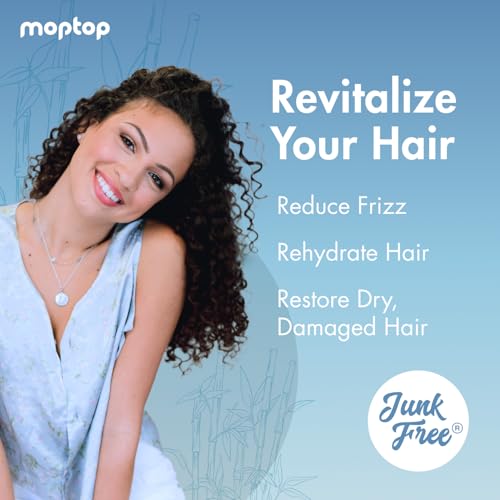 MopTop Daily Curly Hair Conditioner - 8 oz, Silicone & Sulfate Free, Reduces Frizz