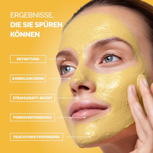 Korean Turmeric Clay Mask & Cleansing Pads Set with Vitamin C