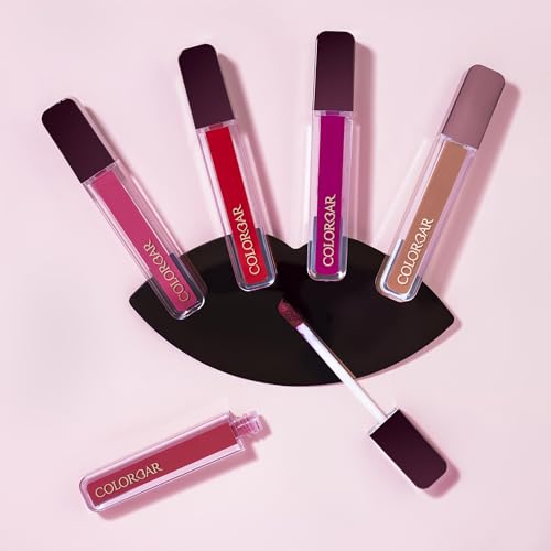 Colorbar Powerkiss Vegan Matte Lipcolor - Hydrating Matte Lipstick - Talc-Free and Highly Pigmented Liquid Lipstick - 010 Glamping - 0.16 oz