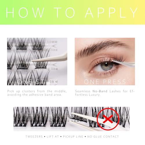 Brown Pre-Glued Lash Clusters - Self-Adhesive 10-14mm