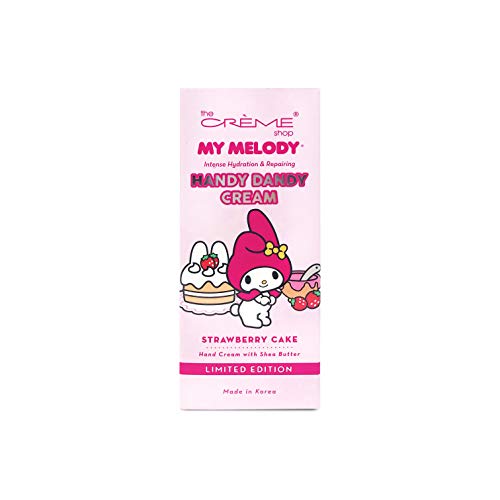 The Crème Shop Korean Cute Scented Pocket Portable Soothing Advanced Must-Have on-the-go x Sanrio Hello Kitty Handy Dandy Cream (Strawberry Cake)