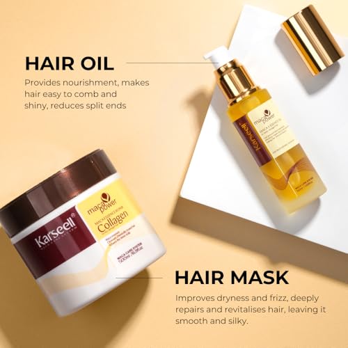Karseell Collagen Hair Mask & Argan Oil Set