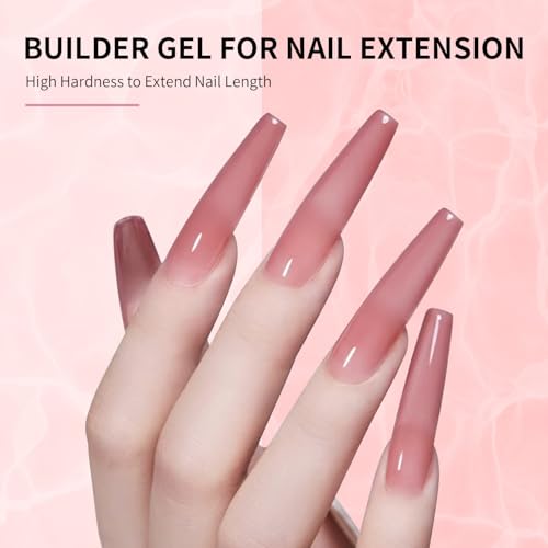 JODSONE Builder Gel for Nails,4Pcs 10ML Set, Nail Apex and Extension