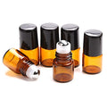 Furnido 25 Pack 1ml Amber Glass Roll-On Bottles for Essential Oils