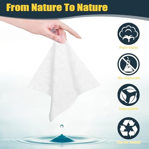 Compressed Towel Tablets 500 Pcs Disposable Face Towel With 4 Dispenser Bottles Cloths Camping Hiking Outdoor Gear Family Travel Gym Workout Fitness Emergency Use Portable Washcloths(Blue)