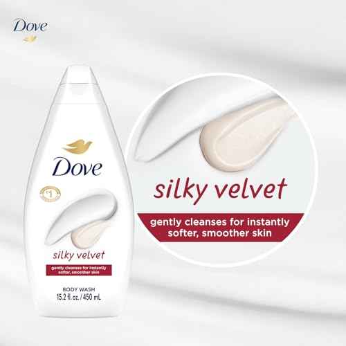 Dove Body Wash, Silky Velvet 2-Pack ? Luxurious Moisturizing Cleanser for Smooth, Soft Skin, 15.22 Oz Ea