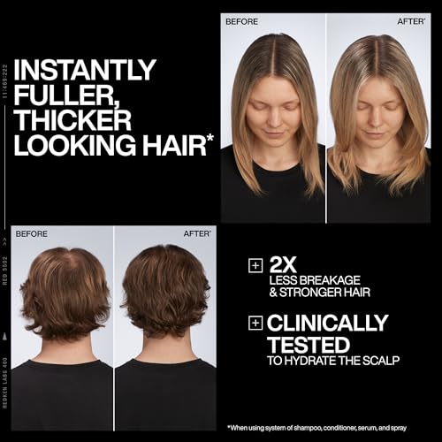 Redken Acidic Grow Full System Scalp and Hair Conditioner - Lightweight Conditioner for Thicker-Looking Hair and Hydrated Scalp, With Azelaic Acid