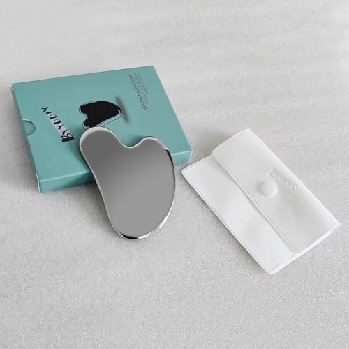 Stainless Steel Gua Sha Facial Massage Tool - Face & Body