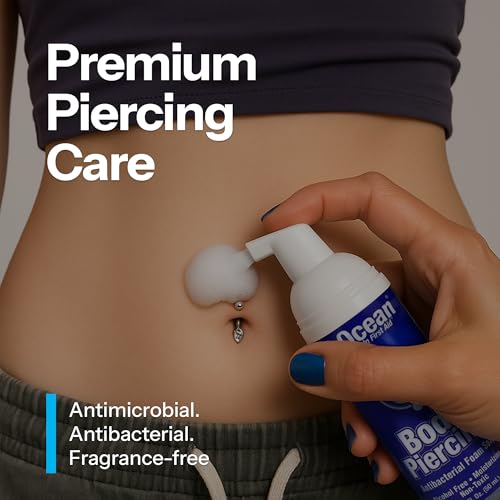 Gentle Body Piercing Foam Soap with Sea Salt & Aloe Vera - 1.7oz