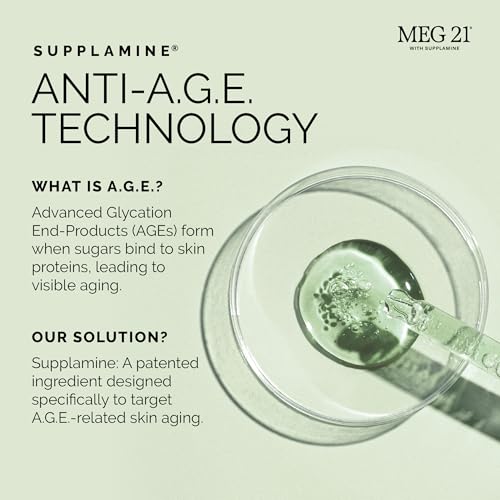 MEG 21 Anti-Oxidant Boost Serum for Face ? Helps Reduce the Look of Dark Spots, Wrinkles & Sun-Related Skin Stress ? Brightening Serum with Vitamin C?Rich Gooseberry and Patented SUPPLAMINE (1 oz)